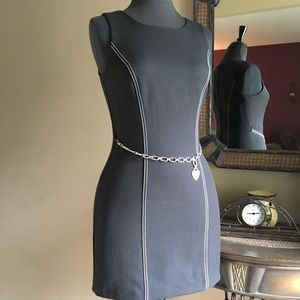 XOXO BLACK SLEEVELESS TANK DRESS W/CHAIN BY Sz 9